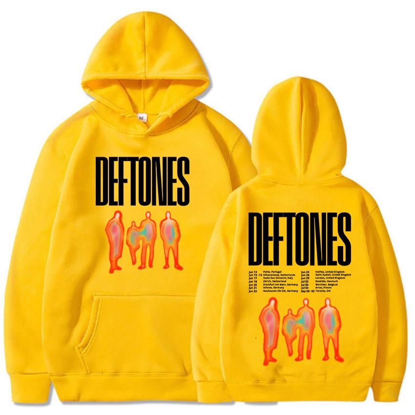 Deftones Tour Printing Hoodies Ropa Hombre Sudaderas Hooded Long Sleeve Men Women Sweatshirts Fashion Unisex Hoodie