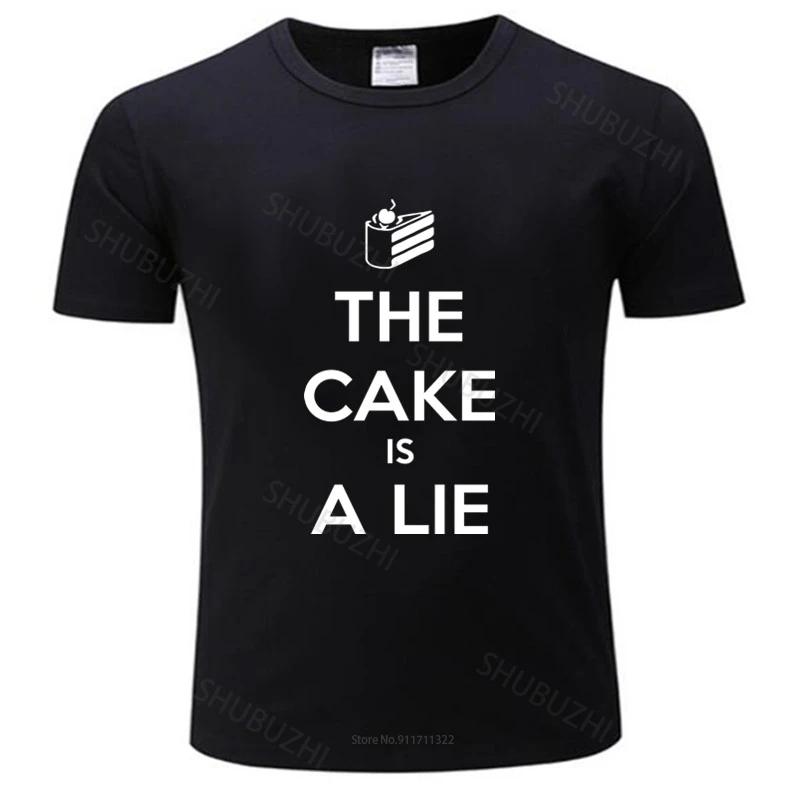Unisexs Short Sleeve T Shirt The Cake Is A Lie Tshirt New Printed Portal T Shirt Unisex Fashion Teeshirt Male Summer Tops