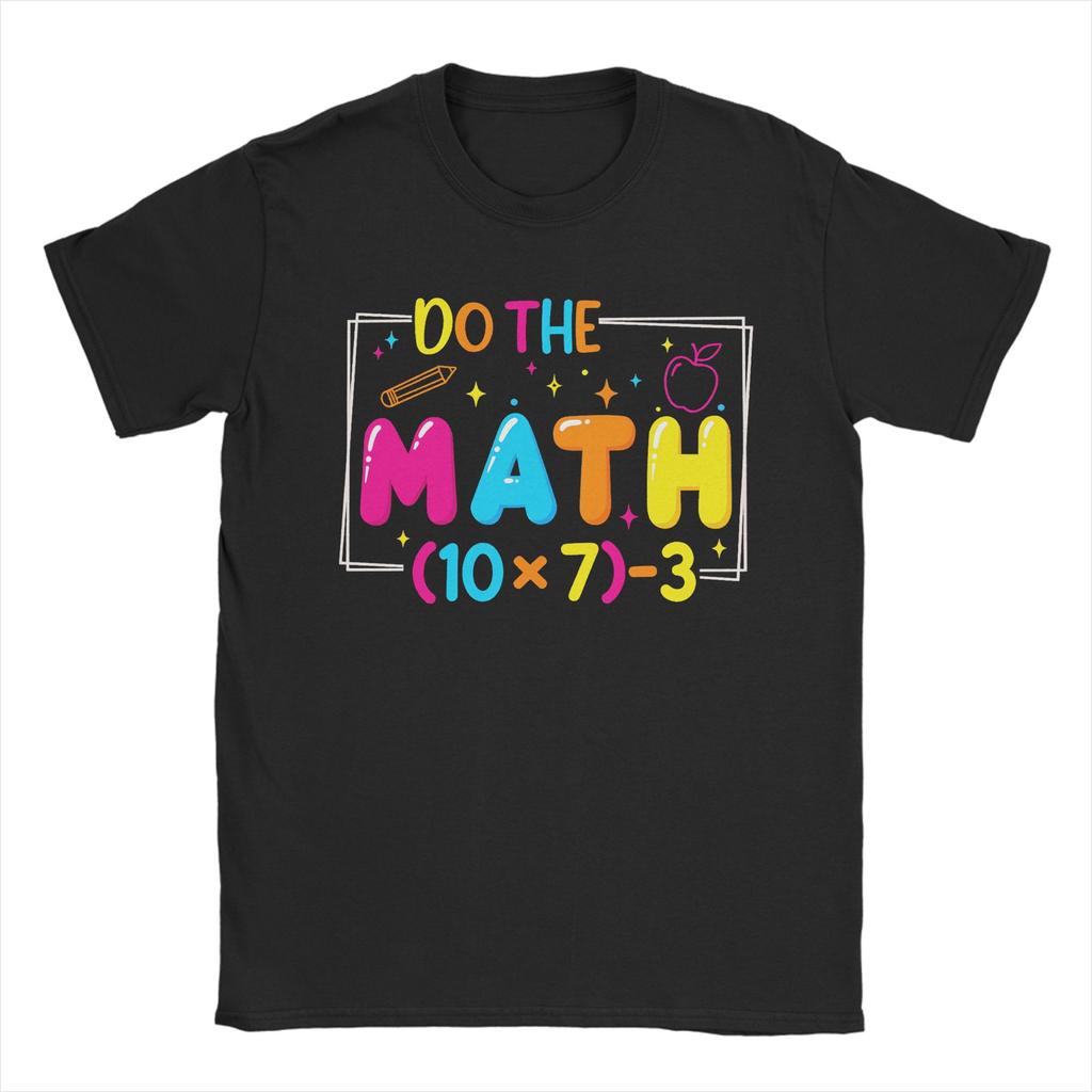 Awesome Do The Math 67 T-Shirts for Men Crewneck Cotton T Shirts Short Sleeve Tees Graphic Tops