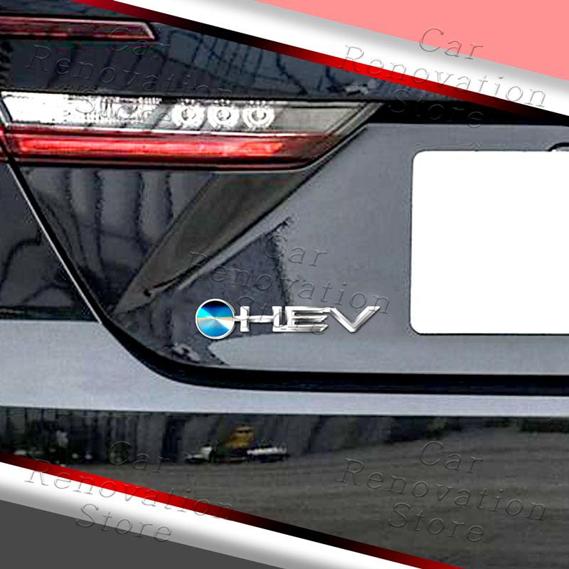 3D ABS Plastic HEV Logo Sticker For Toyota Camry Corolla Highlander Prius Auris Hilux Prado Side Fender Rear Trunk Decoration CW4