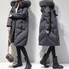 Winter New Medium and Long Women's Down Cotton Clothes Thickened Versatile Casual Cotton-padded Jackets