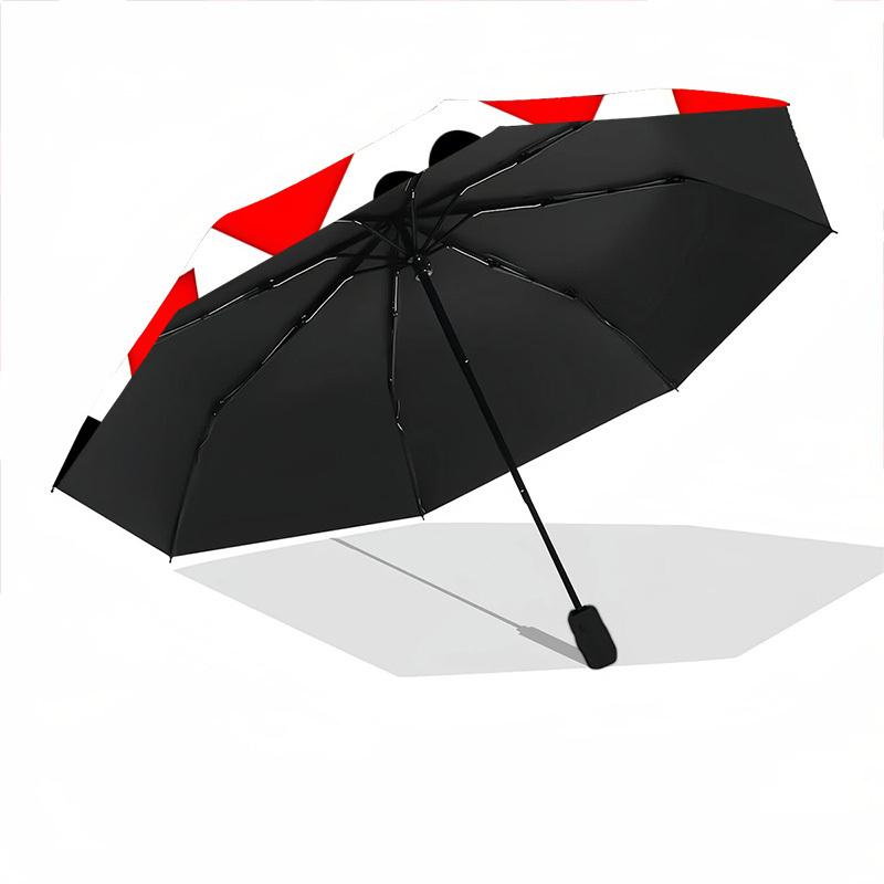 1pc Playing Cards Symbols Automatic Open/close Umbrella, 8-Rib Sturdy Structure, Auto Folding/Opening, Portable Travel Umbrella for Women176