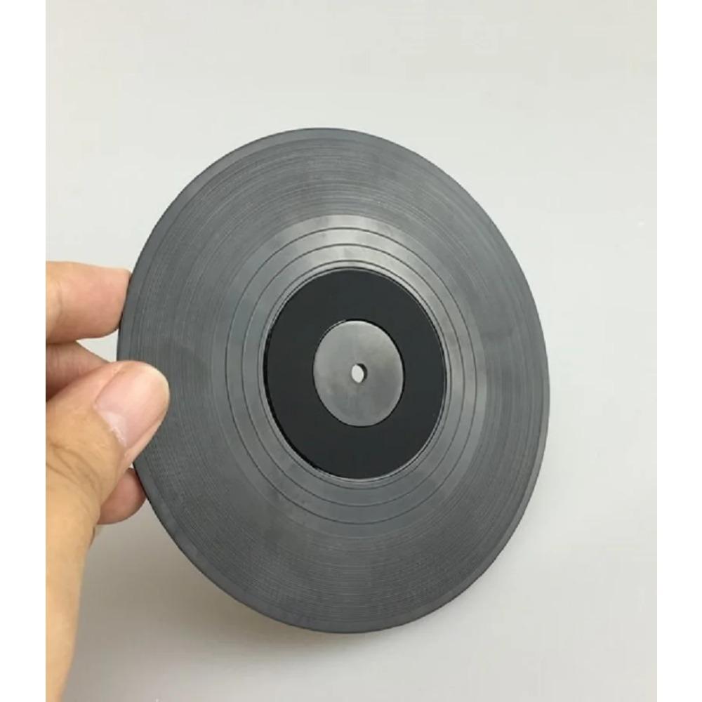 Retro CD Record Coaster Colorful Vinyl Record Coasters Funny Mat Cup For Drinks Heat Resistant Non-Slip Pad Kitchen Accessories
