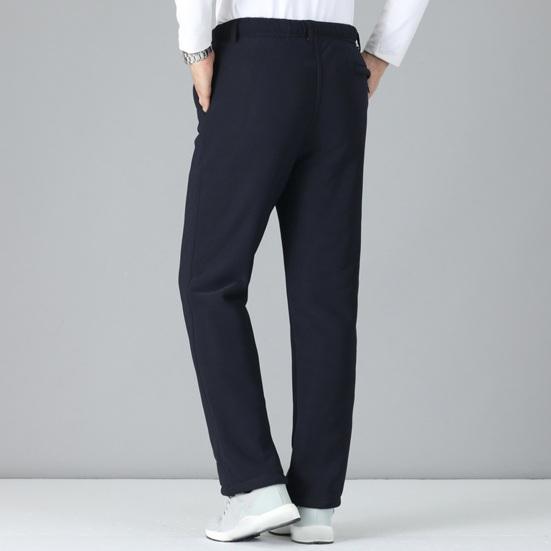 Plus Size Men's Autumn Winter Thickened Padded Loose Warm Comfortable High Waisted Outdoor Sports Pants