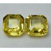 Natural Yellow Sapphire Loose Gemstone 17.74 Ct Square Cut Pair September Birthday Birthstone