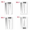High Precision Crack Width Gauge Transparent Spot Inspection Ruler  Construction