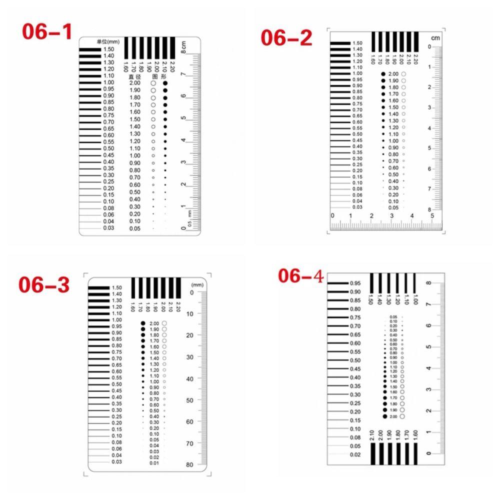 High Precision Crack Width Gauge Transparent Spot Inspection Ruler  Construction
