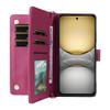 Wallet Phone Case for Realme 14x 5G/V60 Pro 5G/C75 4G Leather Phone Cover with Shoulder/Wrist Strap
