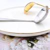 Service Gold Dinnerware Stainless Steel Cutlery Set Soup Spoon Flatware Salad Fork Cake Shovel Set Kitchen Tableware Set