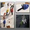 Mini Pull String Chainsaw Keychain Creative Tiny Decorative Pendant 1Pc Portable Ornament for Backpacks Key Ring Outdoor Enthusiasts Gifts