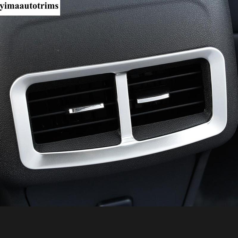 Hintere Armlehnenbox Luft AC Klimaanlage Ausströmer Blende Abdeckung Zierleiste Für Chevrolet Equinox 2017 - Edelstahl Zubehör