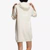 Adidas Neo Solid Color Casual Simple Fashion Hooded Breathable Long Sleeve Dress Women Dresses White H45526