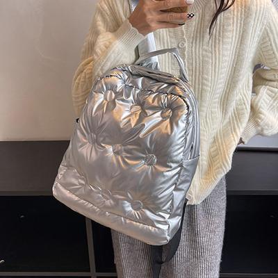 Plecak damski Fashion Space bawełniane plecaki dla nastolatków uczeń puchowy tornister wodoodporna damska torba na ramię plecak Trave