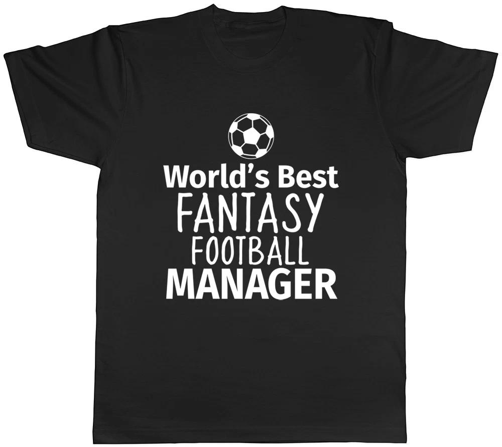 World s Best Fantasy Football Manager Mens Ladies Womens T-Shirt L
