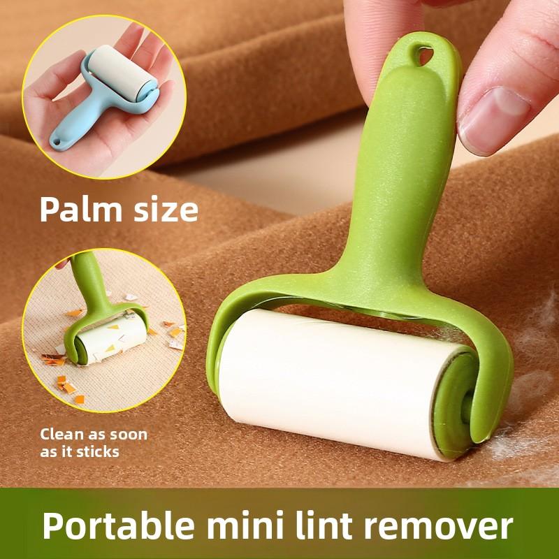 Hair Stick Roller for Removing Hair - Hair Removal Tool with Rotating Brush - Roll Paper - Tear Paper - Replace - Remove Hair Curling and Tangling