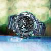 Casio G-Shock Dual Display Sports Waterproof Watch Quartz Movement Resin Strap Unisex watches Green GA-2200NN-1APR