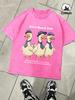 Three Lively Ducklings Design Washed Men T Shirts Summer Soft Tee ONeck Cotton Short Sleeve Unisex Fashion Loose Clothing