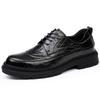 Brock leather shoes men's spring breathable leather men's shoes new versatile trend British business casual wedding shoes