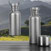 Titanium Water Bottle 600ml - Ultralight, Leak-Proof, Sport Bottle
