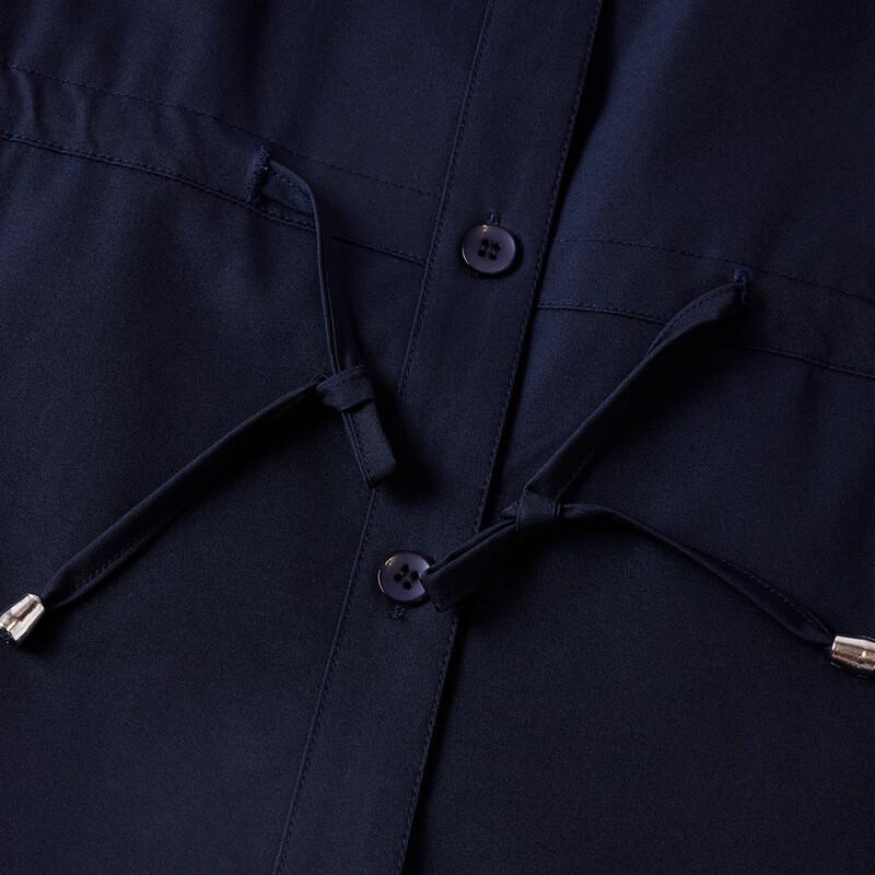 Pasite 2025 Autumn Women's Mid-Length Lapel Trench Coat