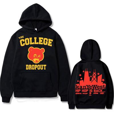 Rapper Kanye West College Dropout Musik Hoodie