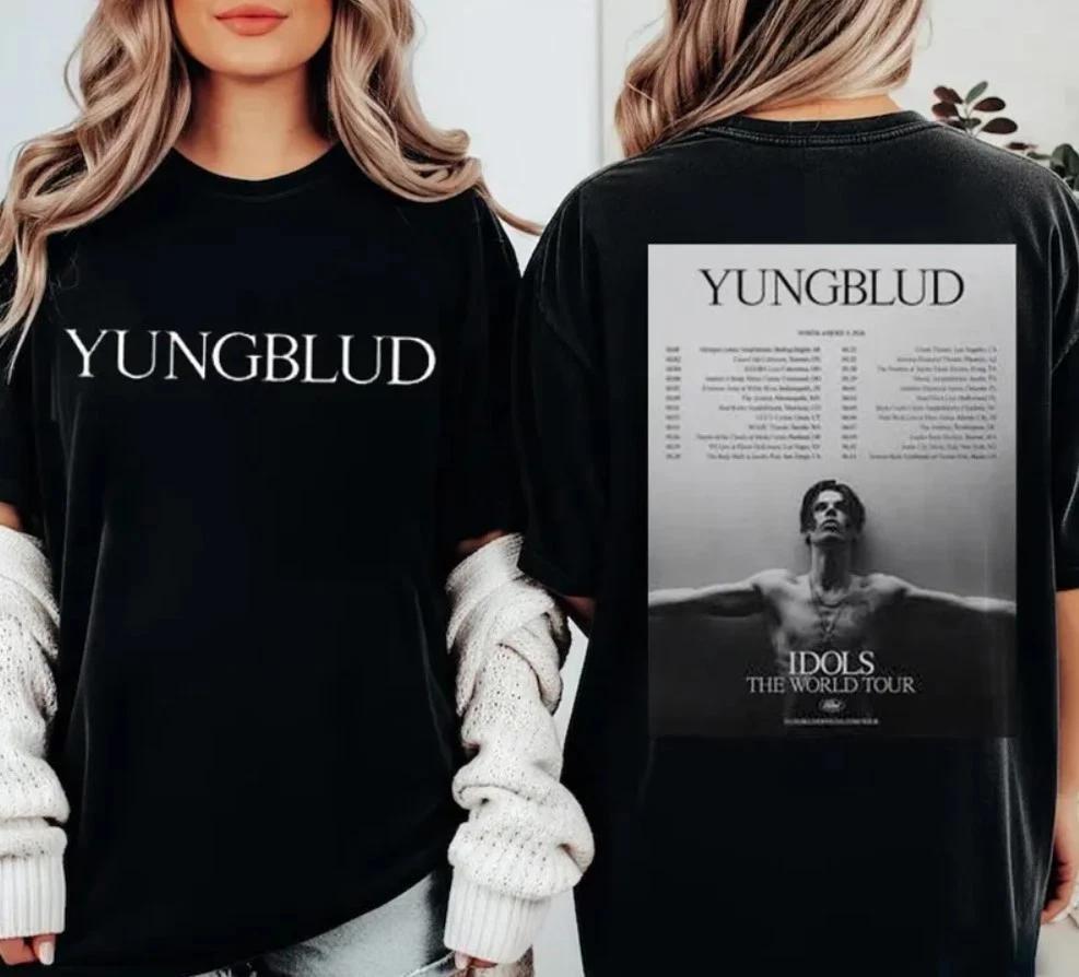 

Yungblud Idols World Tour North America 2026 Schedule Date Double-Sided Shirt Pop Singer Comfortable Breathable Y2k - Men s S... S разноцветный