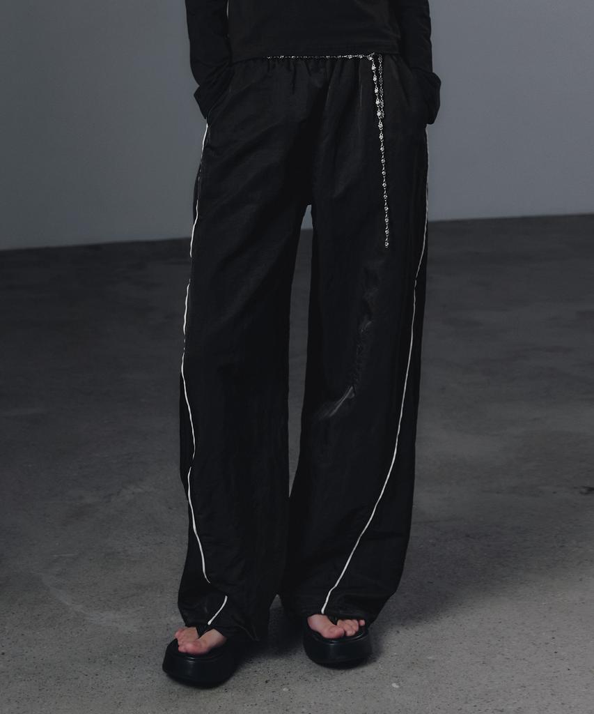 Geulouhaideu Cadit Line Elastic Waist Long Pants