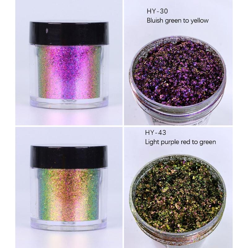 Nail Powder Flake Colorful Coarse Cloud Brocade Powder Handmade DIY Face Body Makeup Nail Art Decoration Supp