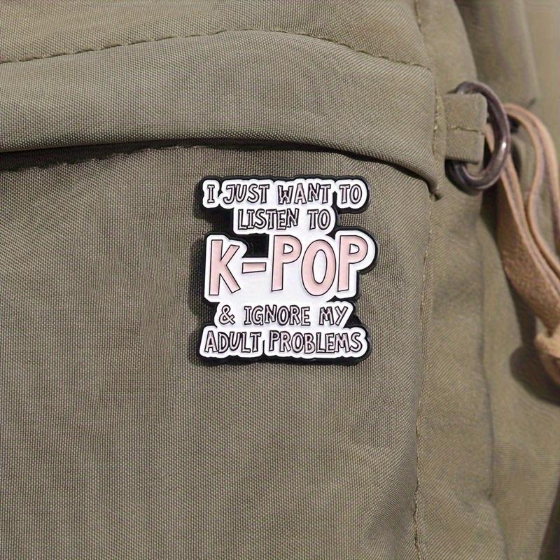 1pcs Creative KPOP Series Enamel Brooch, Fun Cartoon Music Enthusiast Lapel Pin, Hat Backpack Decoration Badge, Friend Jewelry Gift