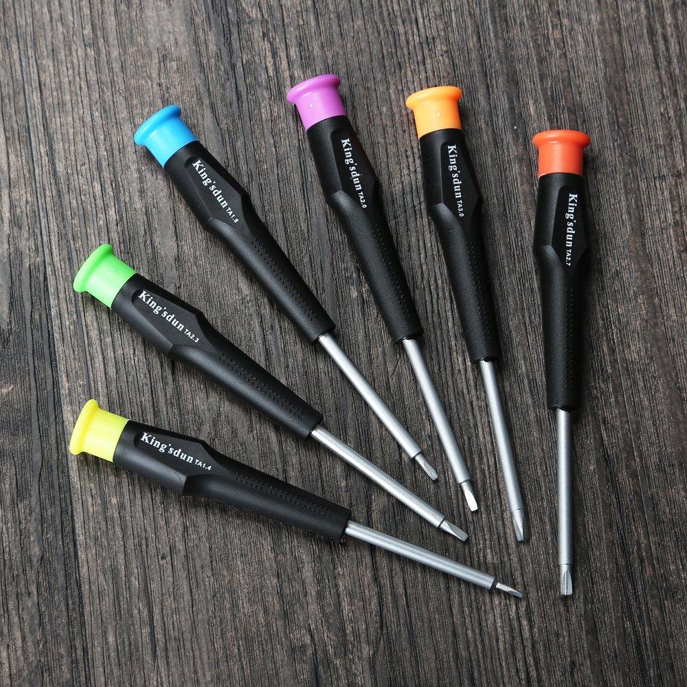 Kingsdun Triangular Screwdriver Set for Triangular Special Precision Screwdrivers with 6 for Plarail Rubber Tire Compatible with Thomas Happy Repair