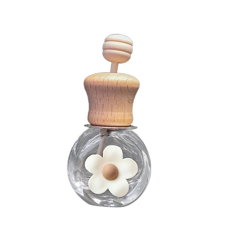 Sweet Smelling Auto Decor PerfumesClip Essential Oils Diffuser Air Freshener PerfumesHolder Empty Glass Bottle Accessory