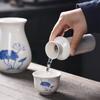 Sake-Keramik-Weinset im japanischen Stil Spender Sake-Becher Baijiu-Becher-Set Haushalt Küche Traditionelles Trink-Barzubehör-Set Neu