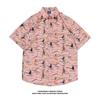 Beach Short-sleeve Floral Shirt for Men and Women, Couple Style, New Summer Seaside Hawaiian Shirt