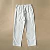 Mens Vintage Linen Casual Pants With Drawstring Waist For Summer Daily Wear