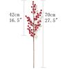 Artificial Red Berry Bouquet Christmas Decoration Fake Flower for Home Decor Xmas Tree Navidad New Year 2025 Ornaments Accessory