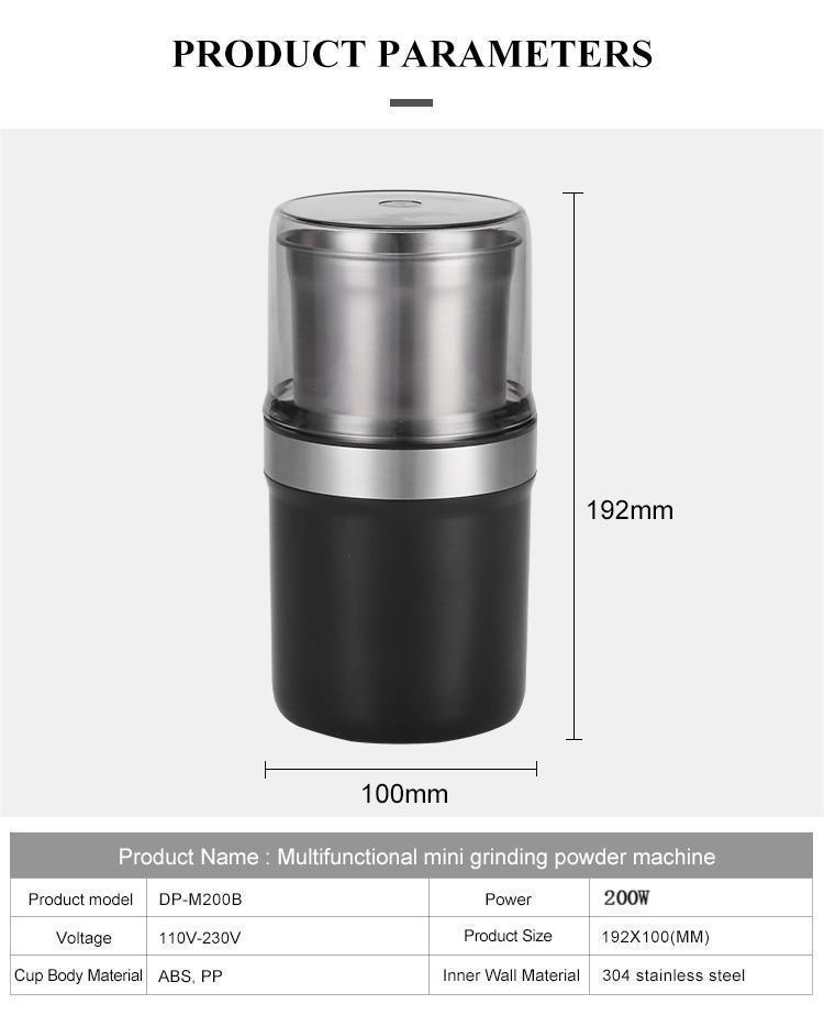Top-Rated 200W Household Coffee & Grain Grinder (110V/220V)