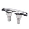 6 Inch Pull Up Cleat 316 Stainless Steel Flush Mount Retractable Boat Cleat Heavy Duty Marine Dock Cleat for RV Yacht
