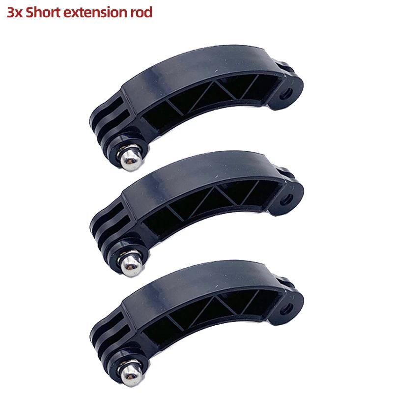 7.5cm Extension Rod Helmet Pole Mount For GoPro Hero 13 12 11 10 9 8 7 5 Insta360 SJCAM AKASO DJI Osmo Action Camera Accessories