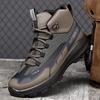 City outdoor high-top hiking shoes men's spring and autumn wear-resistant non-slip climbing shoes cushioning breathable professional hiking shoes men