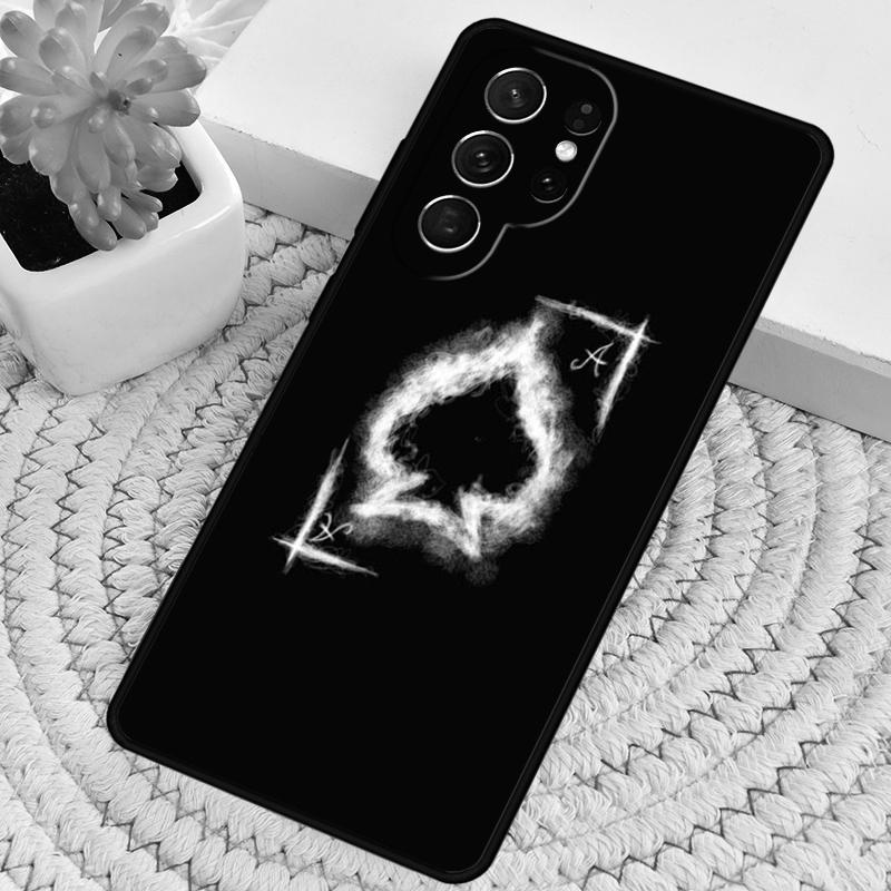 Spades Poker Play Cards Ace Art TPU Phone Case For Samsung Galaxy Note 10 Pro S26 S25 S24 S23 S22 Ultra Plus S21 FE S20 Cover