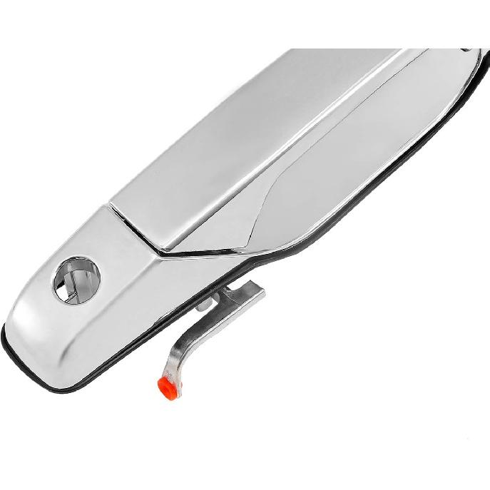 Exterior Chrome Door Handle Front Left Driver Side | Replacement For 2007-2013 Chevy Silverado Suburban Tahoe Avalanche GMC Sierra Yukon Cadillac