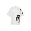 Shirts Men's White Cuban Collar Moderate UCS400-1YV4-F0009-S-211