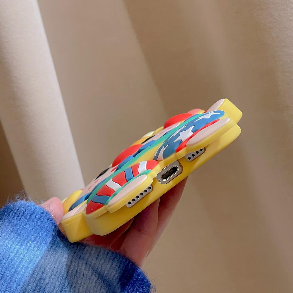 For iPhone 15 Pro Max Silicone Case Cute Joker Design Shockproof Phone Back Cover