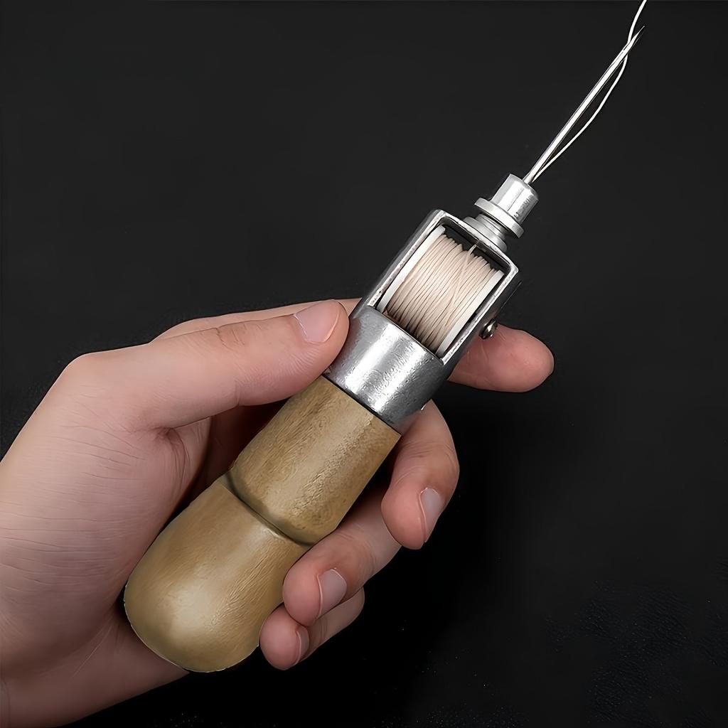 Leder Nähahle Faden-Set Handnähmaschine Speedy Riegelstichnäher Faden Nadeln DIY Basteln Schuster Leinwand Reparaturwerkzeug