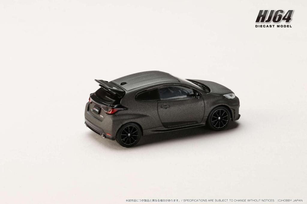 HobbyJAPAN HJ64 Scale Toyota GR Yaris RZ High Performance Sebastien Ogier Edition 2024 Matte Steel Finished Model HJ642087MS 1/64