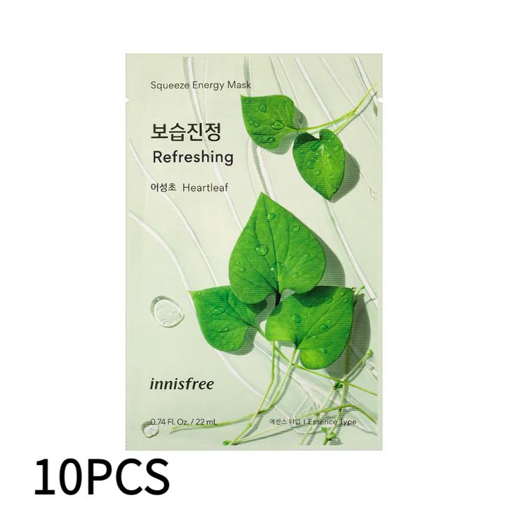 

nnisfree Squeeze Energy Mask- Heartleaf 22 мл 10PCS