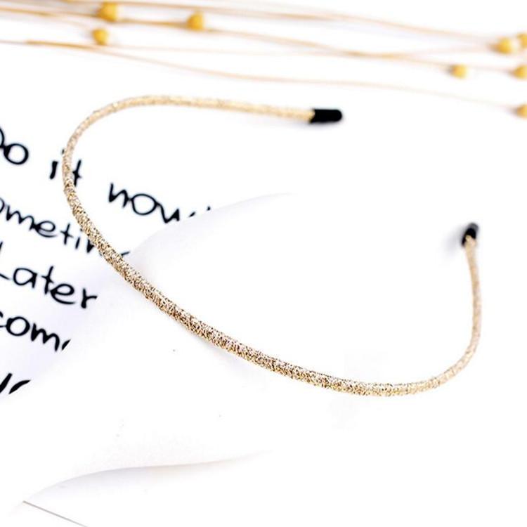 Women Classic Black Brown Plastic Headbands Thin Plain Matt Bright Color Hairbands Non-slip Hair Hoop For Daily Wear