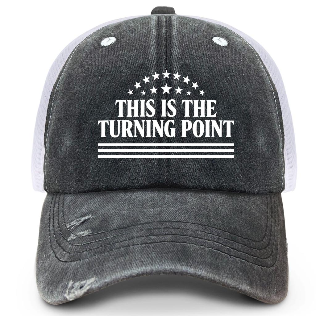 Net Hat Cycling Casual Breathable Sun Hat Letter Washed Denim Baseball Cap