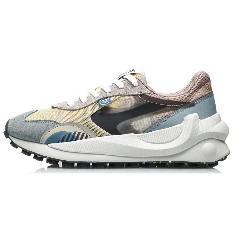 

Li Ning Square Running Shoes Women s Yellow Blue Gray AGCR034-4 36