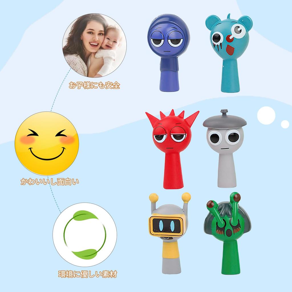 Aninako Spranky Figurka Model - Kolekce Herních Postav Mini Hračka - Spranky Hračka - Výška 4-5 cm (Sada 24)